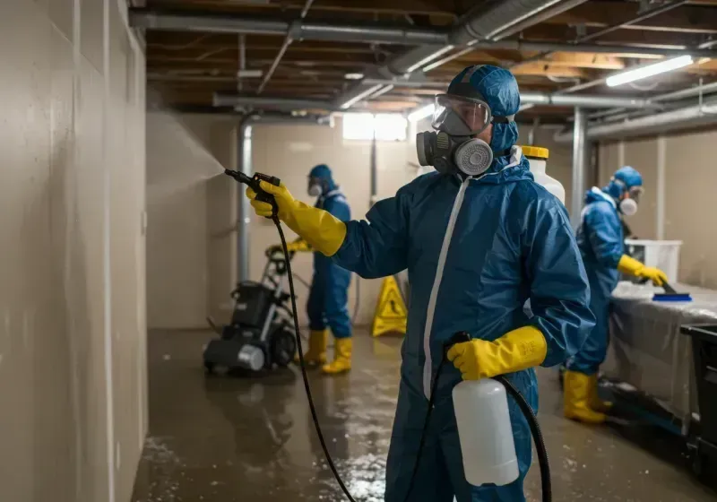 Basement Sanitization and Antimicrobial Treatment process in Leonardo, NJ